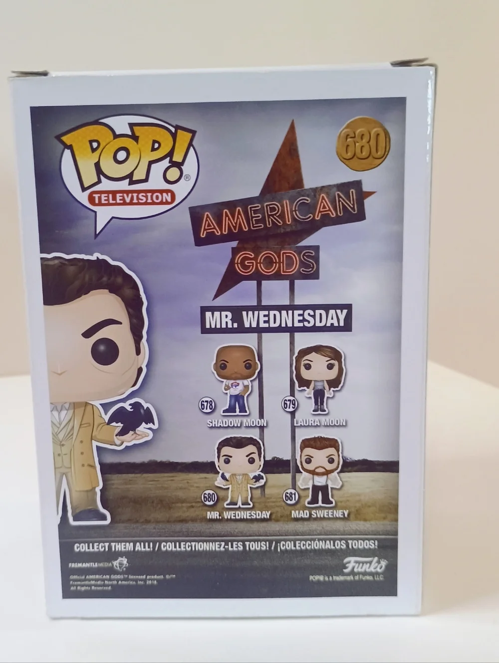 NWT Funko Pop! American Gods Mr. Wednesday - Tan, Black - Picture 3 of 5
